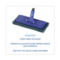 Mops | Boardwalk BWK00405EA 4 in. x 9 in. Plastic Swivel Pad Holder - Blue image number 5