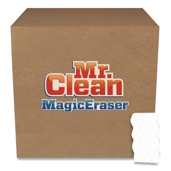Mr. Clean 16449 Extra Durable 4-3/5 in. x 2-2/5 in. x 7/10 in. Magic Erasers - White (30/Carton)