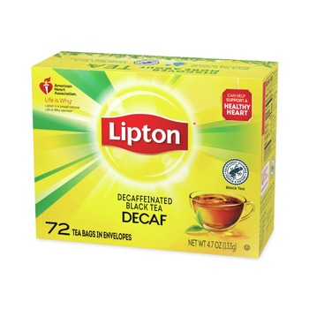 Lipton EKT00503 Tea Bags - Decaffeinated (72/Box)
