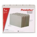Bulk Savings Pricing 2 | Pendaflex PN1025 8.5 in. x 14 in. 1/5-Cut Top Tab A-Z File Guides - Gray (25/Set) image number 1