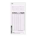 Office Jansan | LZB E7-100 3.5 x 7.25 Two-Sided Time Clock Cards for Lathem Time 7000E (100/Pack) image number 4