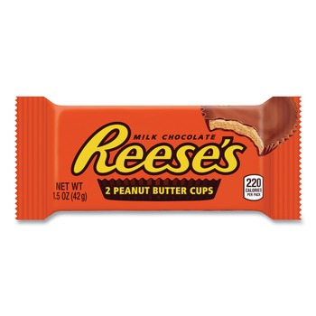 Green Rabbit 1.5 oz. Bar Peanut Butter Cups - Full Size (36/Carton)