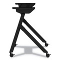  | Alera ALEVA7276BK Flip and Nest 55-7/8 in. x 23-5/8 in. x 28-1/2 in. Table Base - Black image number 2