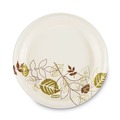  | Dixie UX9WS Pathways Soak-Proof Shield WiseSize 8.5 in. Paper Plates - Green/Burgundy (125/Pack, 4 Packs/Carton) image number 0