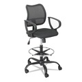  | Safco 3395BL Vue Series Mesh Extended Height Chair, Acrylic Fabric Seat, Black image number 0