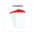 Office Jansan | Universal M9-45000 Perforated Wide/Legal Ruled Writing Pads With (50) 8.5 in. x 14 in. Sheets - White Sheet/Red Headband (1-Dozen) image number 1