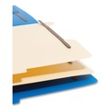 File Folders | Smead 14045 2 in. Expansion Six-Section Poly Classification Folders - Blue Exterior/Letter Size (10/Box) image number 7