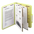 Office Jansan | Smead 14034 Pressboard Six-Section Top Tab Classification Folders - Letter, Yellow (10/Box) image number 7