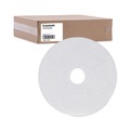 Cleaning Cloths | Boardwalk BWK4017WHI 17 in. Diameter Polishing Floor Pads - White (5/Carton) image number 1