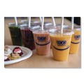 Cups and Lids | Eco-Products EP-CR9 BlueStripe 9 oz. Plastic 25 Percent Recycled Content Cold Cups - Clear/Blue (1000/Carton) image number 3