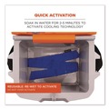 Cooling Gear | Ergodyne 12307 Chill-Its 6700 One Size Fits Most Cooling Bandana Polymer Tie Headband - Solid Blue image number 2