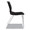  | HON HMS1.N.ON.Y Motivate Supports Up to 300 lbs. High-Density Stacking Chairs - Onyx/Black/Chrome (4/Carton) image number 2