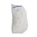 Cleaning Cloths | Boardwalk BWKRM32016 16 oz. Rayon Cut-End Lie-Flat Mop Head - White (12/Carton) image number 1