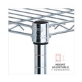 Tool Storage Accessories | Alera ALESW843614SR 36 in. x 14 in. x 54 in. 4-Shelf Residential Wire Shelving - Silver image number 5