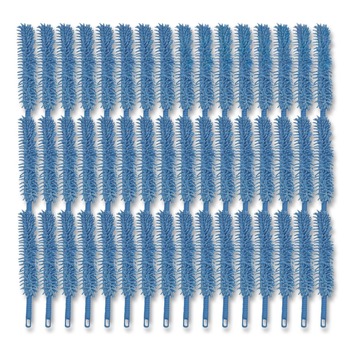 Gritt Commercial GRI17648PK 22 in. Length Flexible Wand Duster with Microfiber and Chenille Sleeve - Blue (48/Carton)