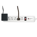 Surge Protectors | Innovera IVR71652 6-Outlet 540-Joule Surge Protector with 4 ft. Cord - White image number 2
