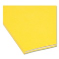 File Folders | Smead 17910 0.75 in. Expansion Straight Tabs Legal Size Reinforced Top Tab Colored File Folders - Yellow (100/Box) image number 4