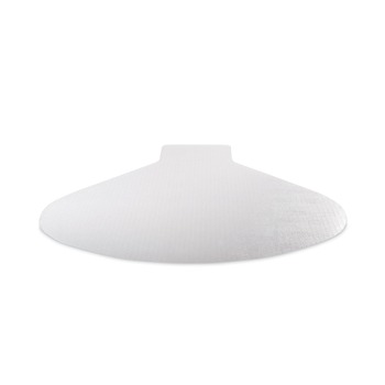 Deflecto SuperMat Frequent Use Medium Pile Carpet L-Shape 60 in. x 66 in. Chair Mat - Clear