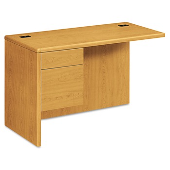 HON 10700 Series 48 in. x 24 in. x 29.5 in. 3/4 Left Pedestal "L" Workstation Return - Harvest