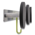  | Alba PMS3P 20 lb Capacity Over the Door 3-Peg Coat Hook - Black image number 3
