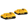 Batteries | Dewalt DCB203-2 (2) 20V MAX Compact 2 Ah Lithium-Ion Batteries image number 0