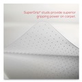 Office Jansan | Deflecto CM11442FCOM 46 in. x 60 in. Rectangle Low Pile Carpet Roll EconoMat Occasional Use Chair Mat - Clear image number 6