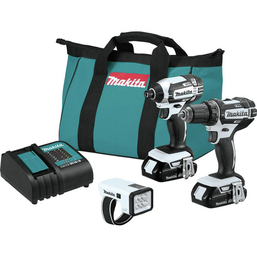 Combo Kits | Factory Reconditioned Makita CT322W-R 18V LXT 1.5 Ah Cordless Lithium-Ion Compact 3-Piece Combo Kit image number 0