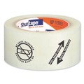  | Duck 242762 2.08 in. x 110 yds 3 in. Core Folded Edge Tape - Clear (6/Pack) image number 2