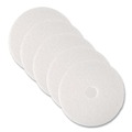 Sponges & Scrubbers | 3M 4100-17 17 in. Low-Speed Super Polishing Floor Pads - White (5/Carton) image number 0