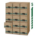  | Bankers Box 1231101 14 in. x 25.5 in. x 11.5 in. STOR/DRAWER STEEL PLUS Letter Storage Drawers - Kraft/Green (6/Carton) image number 1