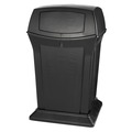 Trash Cans | Rubbermaid Commercial FG917188BLA Ranger 45-Gallon Fire-Safe Structural Foam Container - Black image number 2