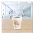 Cutlery | Dart 12X16G 12 oz. Cafe G Foam Hot/Cold Cups - White/Brown/Red (1000/Carton) image number 5