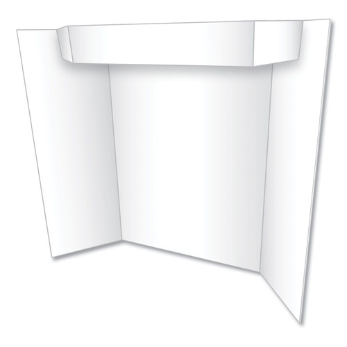 Office Jansan | Eco Brites 27367B Two Cool Tri-Fold 24 in. x 36 in. Poster Board - White image number 0