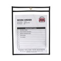 Office Jansan | C-Line 46912 75 Sheets 9 in. x 12 in. Stitched Shop Ticket Holders - Clear (25/Box) image number 1