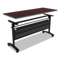 Labor Day Sale! Save $30 off $199! | Alera ALETT6024CM 59.5 in. x 23.63 in. Rectangular Reversible Laminate Table Top - Medium Cherry/Mahogany image number 4