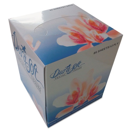 Tissues | GEN GEN852E 2-Ply Facial Tissue Cube Box - White (85 Sheets/Box, 36 Boxes/Carton) image number 0