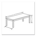 Office Furniture & Lighting | HON H80191.LKI1LKI1 80000 Series Laminate Rectangular 48 in. x 20 in. x 16 in. Occasional Coffee Table - Kingswood Walnut image number 3