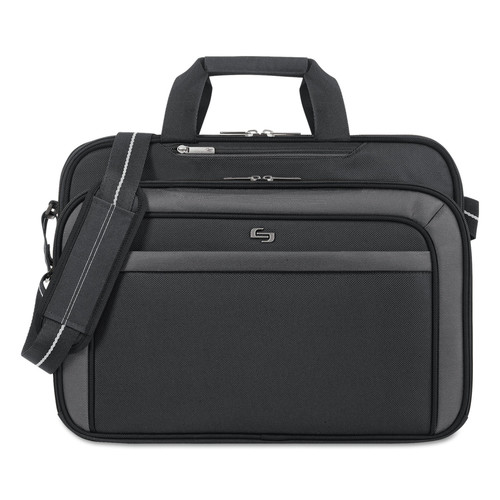 Office & Office Supplies | SOLO CLA314-4 Pro CheckFast 17 in. x 5.5 in. x 13.75 in. Polyester Briefcase Fits Devices Up to 17.3 in. - Black image number 0