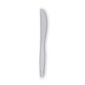  | Dixie KM217 Heavy Medium Weight Knives Plastic Cutlery - White (1000/Carton) image number 1