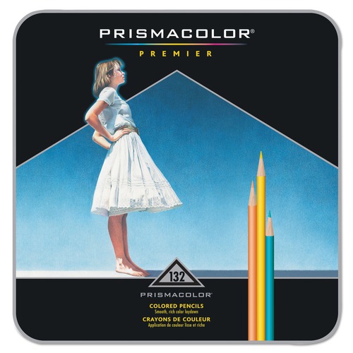 Prismacolor 4484 Premier 0.7 mm 2B Colored Pencil Set - Assorted Colors (132/Pack) image number 0