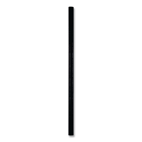 Food Service | Hoffmaster 61612099 5.75 in. Aardvark Paper Straws - Black (3200/Carton) image number 0