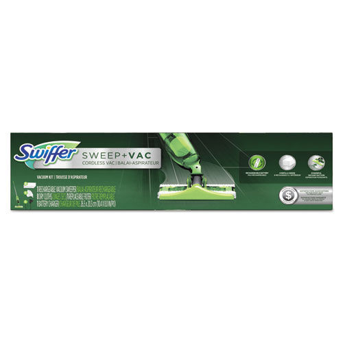 Mops | Swiffer 92705KT Sweep and Vacuum Starter Kit with 8 Dry Cloths - (1-Kit) image number 0