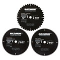 Table Saw Blades | Maximum CTI0542576 (3-Piece) 12 in. 40/80T Carbide Tipped Circular Saw Blade Set for Wood image number 0