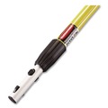 Mops | Rubbermaid Commercial HYGEN FGQ75500YL00 48 in. - 72 in. HYGEN Quick-Connect Extension Handle - Yellow/Black image number 3