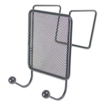 Universal UNV20017 4-1/8 in. x 6 in. Wire Mesh Partition Coat Hook - Black