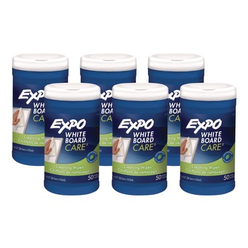 EXPO 6 x 9 Dry-Erase Board-Cleaning Wet Wipes (6/Carton)