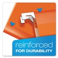  | Pendaflex 04152 1/5 ORA 1/5-Cut Tabs Colored Reinforced Hanging Letter Folders - Orange (25/Box) image number 1