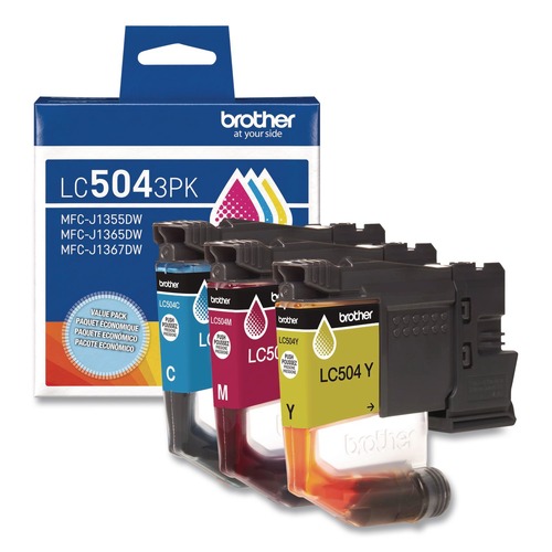 Ink & Toner | Brother LC5043PKS INKvestment 500 Page-Yield Ink - Cyan/Magenta/Yellow (3/Pack) image number 0