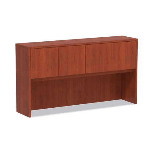  | Alera ALEVA286615MC Valencia Series 64.75 in. x 15 in. x 35.38 in. Hutch with Doors - Medium Cherry image number 0