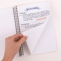 Notebooks & Pads | Five Star 06184 9.5 x 7.25 Sheets (150) Medium/College Rule Wirebound Notebook - Randomly Assorted Cover Color image number 3